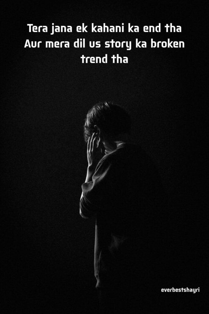 man is stand in night with sadness