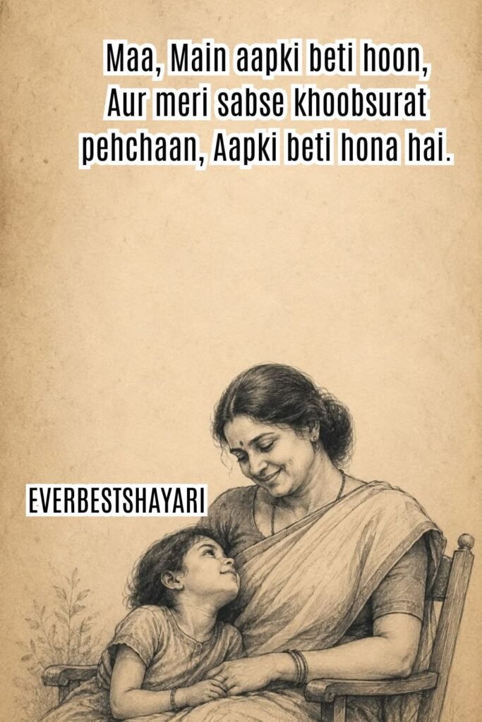 Shayari for Mother from Daughter in English to share with you mama and papa for loving someone specail